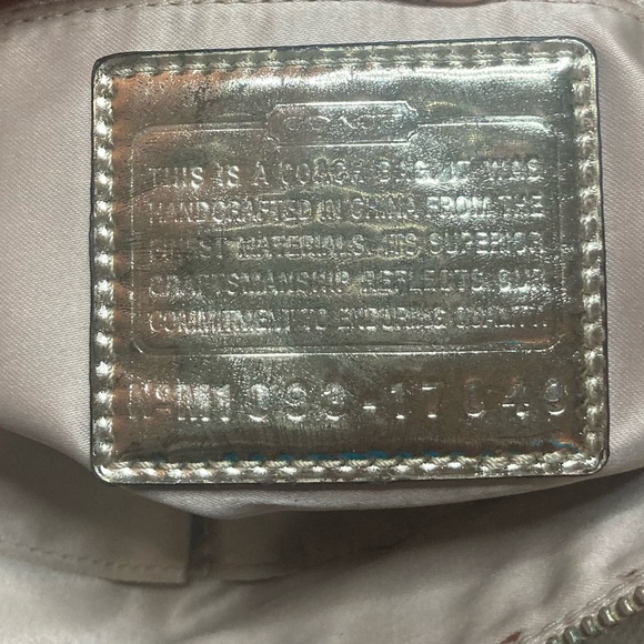 Vintage Y2K Coach Poppy Canvas Bag With Colorful Graphic C’s and Silver Accents - Picture 3 of 9